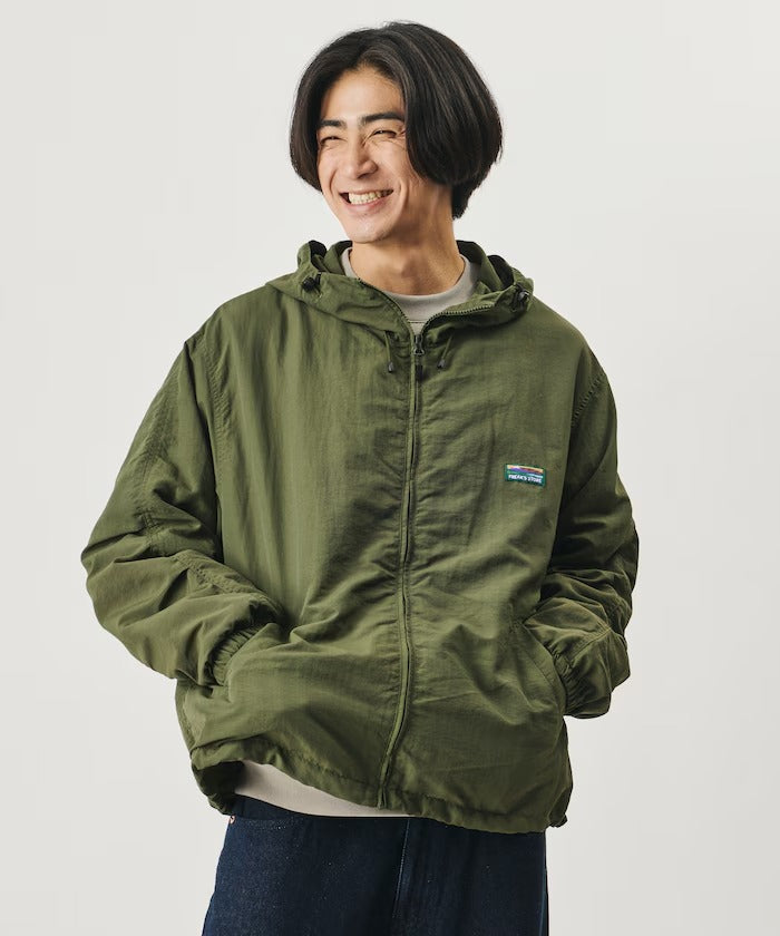 FREAK'S STORE / 撥水尼龍連帽風衣外套（抽繩下擺）