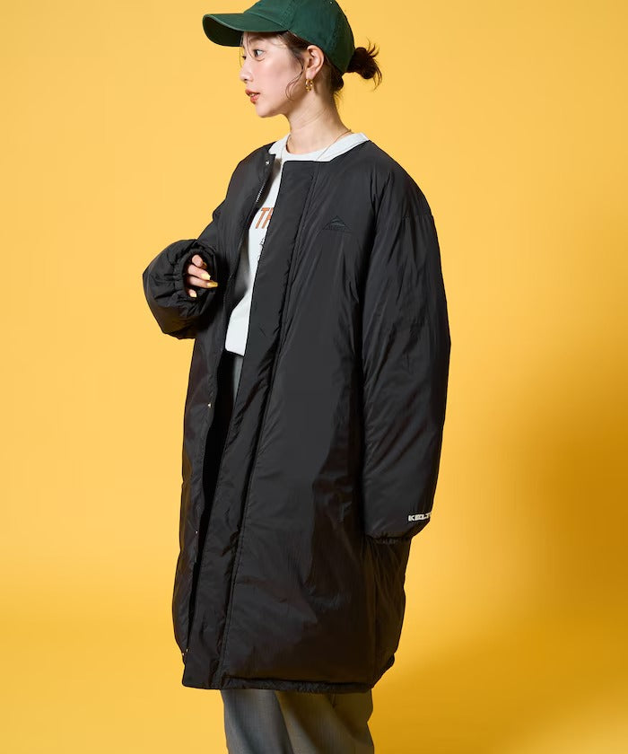 KELTY × FREAK'S STORE／女裝 鋪棉無領長版羽絨外套（日本聯名限定）
