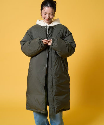 KELTY × FREAK'S STORE／女裝 鋪棉無領長版羽絨外套（日本聯名限定）