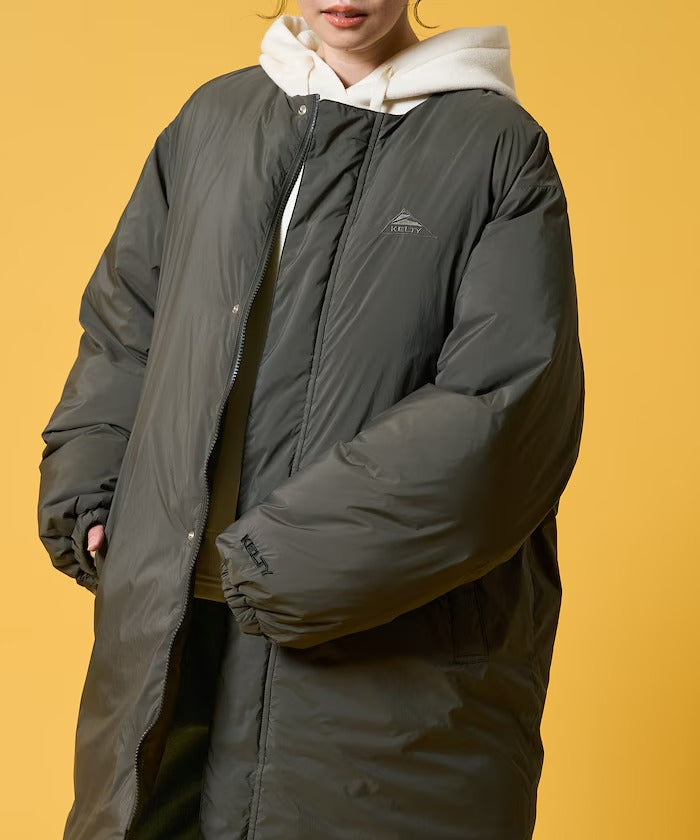 KELTY × FREAK'S STORE／女裝 鋪棉無領長版羽絨外套（日本聯名限定）