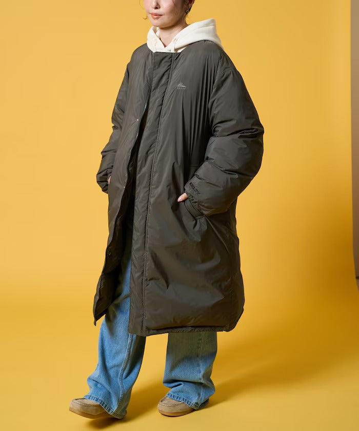 KELTY × FREAK'S STORE／女裝 鋪棉無領長版羽絨外套（日本聯名限定）