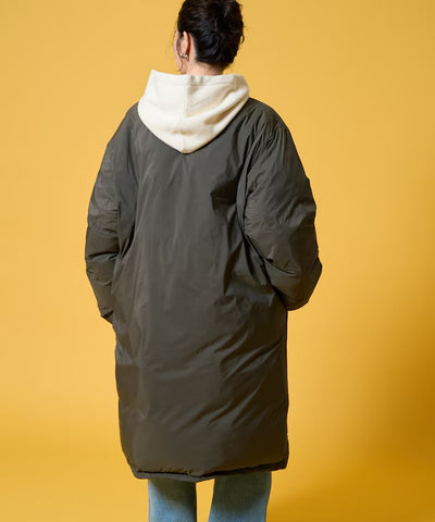 KELTY × FREAK'S STORE／女裝 鋪棉無領長版羽絨外套（日本聯名限定）