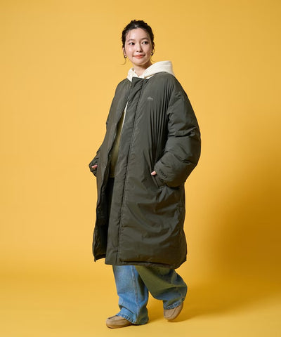 KELTY × FREAK'S STORE／女裝 鋪棉無領長版羽絨外套（日本聯名限定）