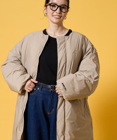 KELTY × FREAK'S STORE／女裝 鋪棉無領長版羽絨外套（日本聯名限定）