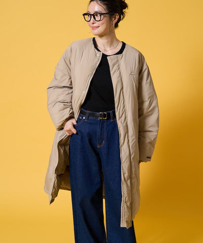 KELTY × FREAK'S STORE／女裝 鋪棉無領長版羽絨外套（日本聯名限定）