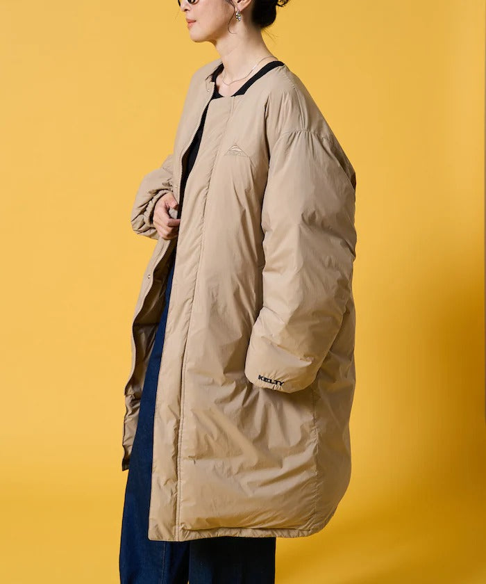KELTY × FREAK'S STORE／女裝 鋪棉無領長版羽絨外套（日本聯名限定）