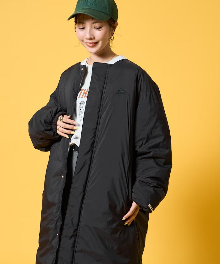KELTY × FREAK'S STORE／女裝 鋪棉無領長版羽絨外套（日本聯名限定）