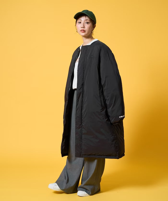 KELTY × FREAK'S STORE／女裝 鋪棉無領長版羽絨外套（日本聯名限定）
