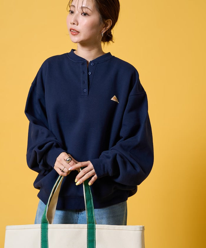 KELTY × FREAK'S STORE／女裝 亨利領 刷毛長袖T恤（日本聯名限定）