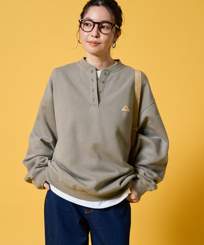 KELTY × FREAK'S STORE／女裝 亨利領 刷毛長袖T恤（日本聯名限定）