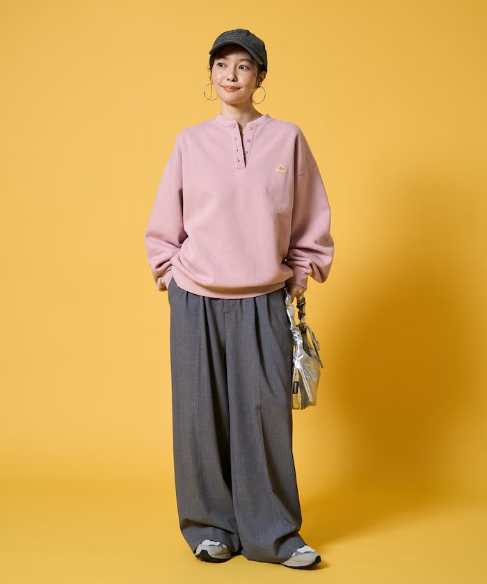 KELTY × FREAK'S STORE／女裝 亨利領 刷毛長袖T恤（日本聯名限定）