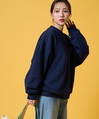 KELTY × FREAK'S STORE／女裝 亨利領 刷毛長袖T恤（日本聯名限定）
