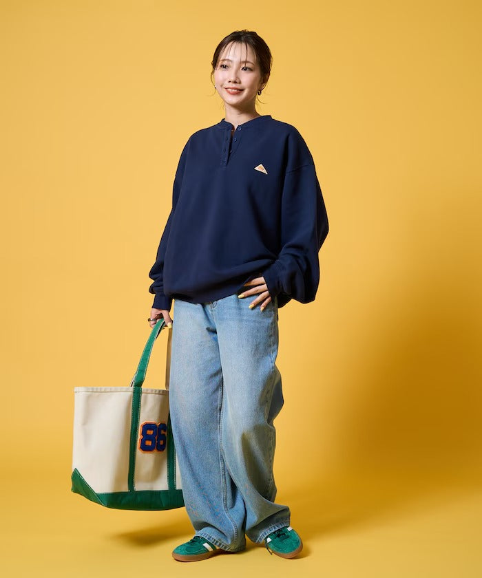 KELTY × FREAK'S STORE／女裝 亨利領 刷毛長袖T恤（日本聯名限定）