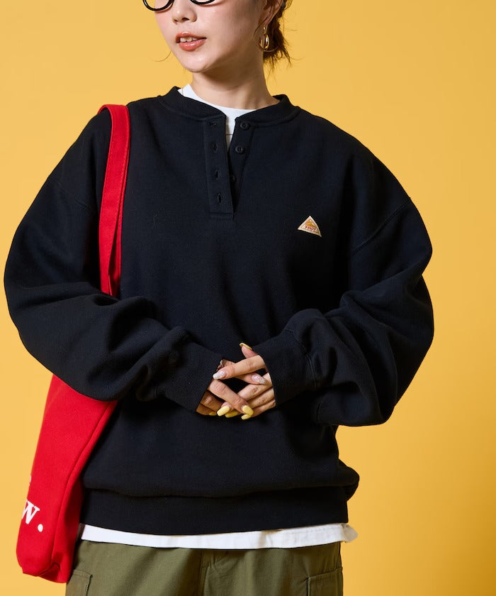 KELTY × FREAK'S STORE／女裝 亨利領 刷毛長袖T恤（日本聯名限定）