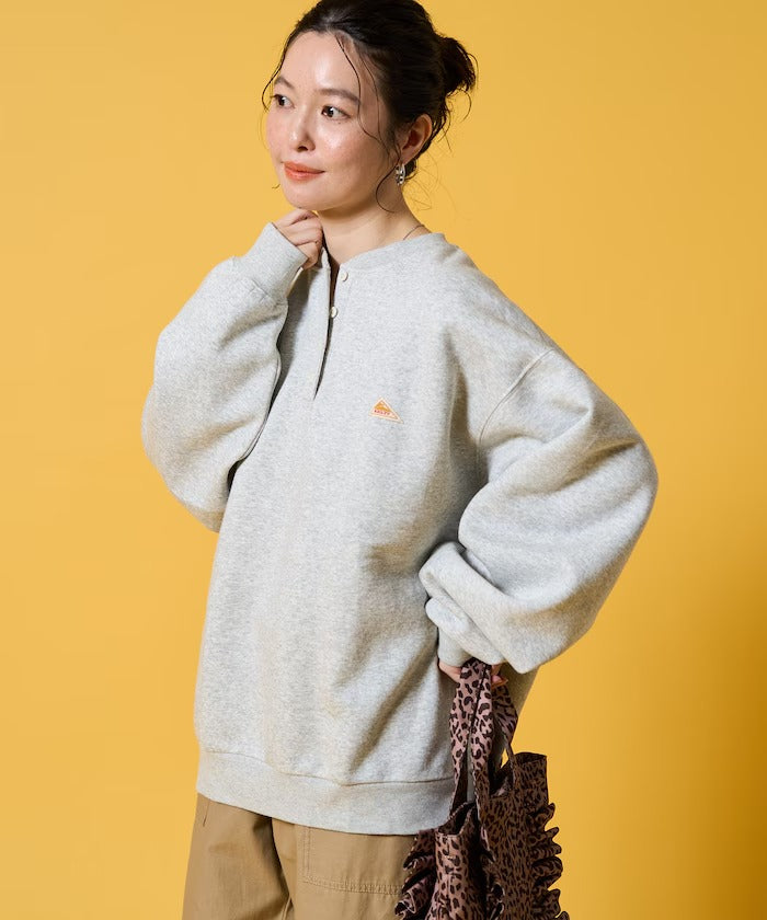 KELTY × FREAK'S STORE／女裝 亨利領 刷毛長袖T恤（日本聯名限定）