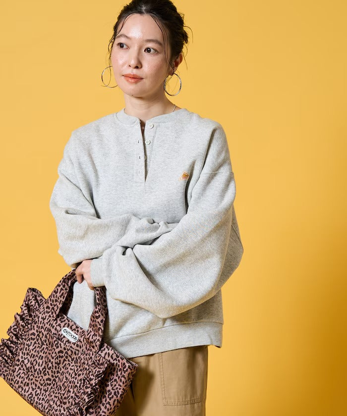 KELTY × FREAK'S STORE／女裝 亨利領 刷毛長袖T恤（日本聯名限定）