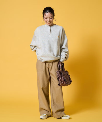 KELTY × FREAK'S STORE／女裝 亨利領 刷毛長袖T恤（日本聯名限定）