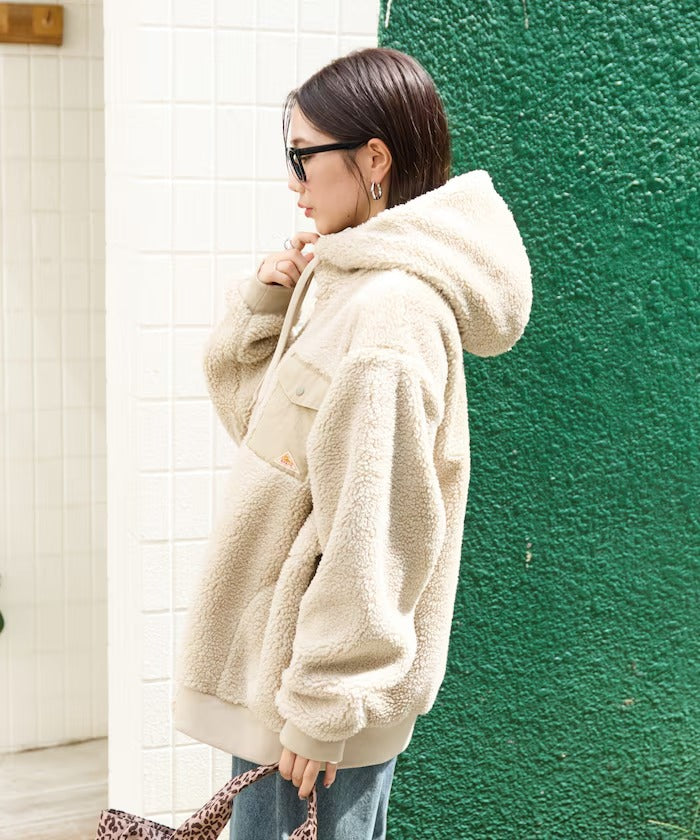 KELTY × FREAK'S STORE / 女裝 刷毛絨 連帽中長大衣外套（日本聯名限定）