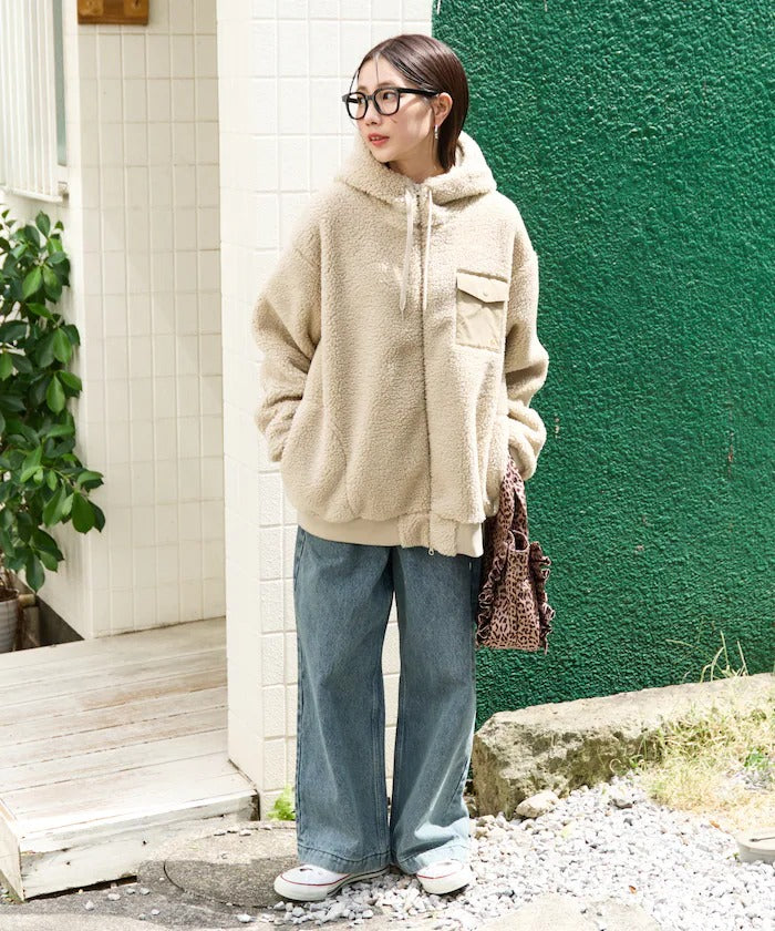 KELTY × FREAK'S STORE / 女裝 刷毛絨 連帽中長大衣外套（日本聯名限定）