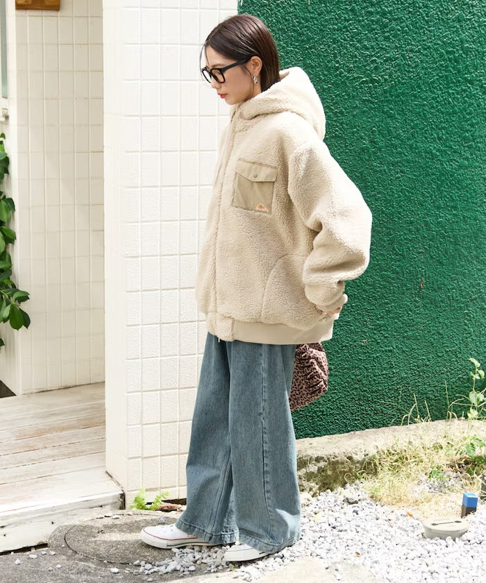 KELTY × FREAK'S STORE / 女裝 刷毛絨 連帽中長大衣外套（日本聯名限定）