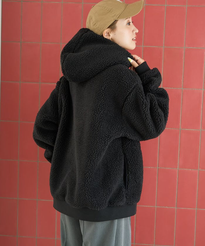 KELTY × FREAK'S STORE / 女裝 刷毛絨 連帽中長大衣外套（日本聯名限定）