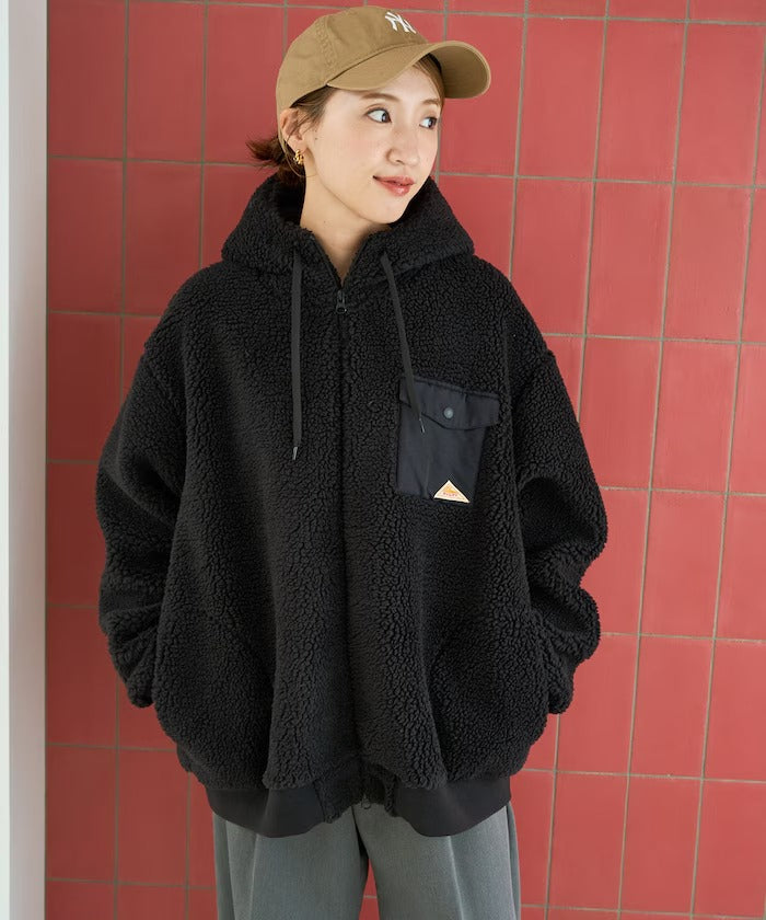 KELTY × FREAK'S STORE / 女裝 刷毛絨 連帽中長大衣外套（日本聯名限定）