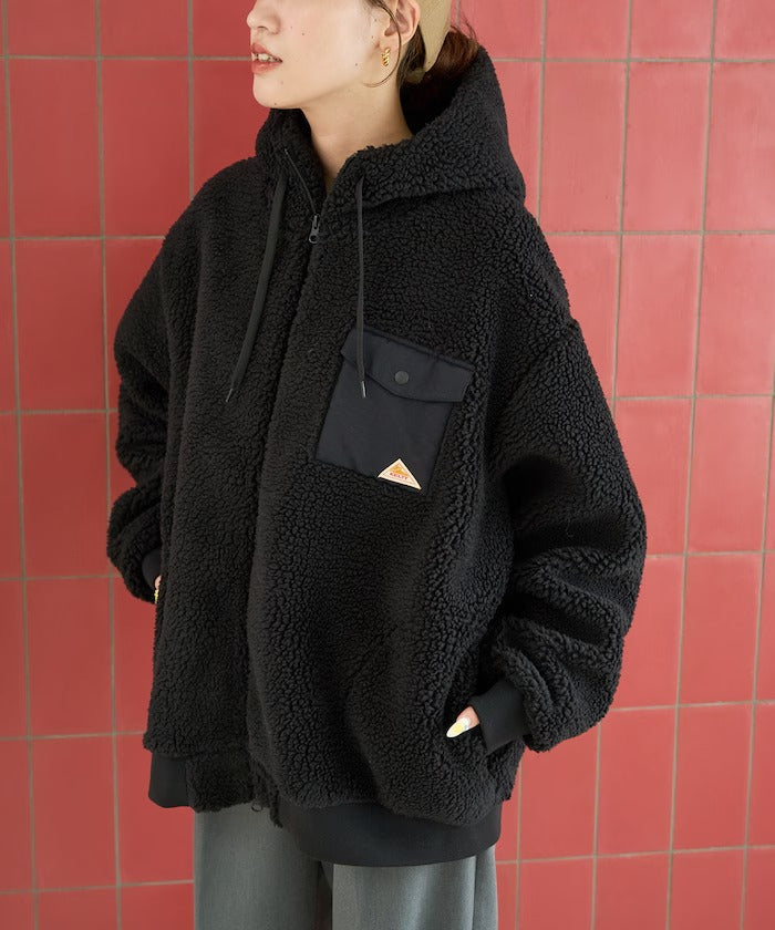KELTY × FREAK'S STORE / 女裝 刷毛絨 連帽中長大衣外套（日本聯名限定）