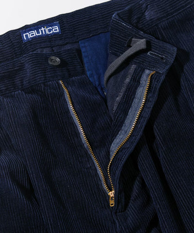 NAUTICA / 燈芯絨打褶寬版長褲