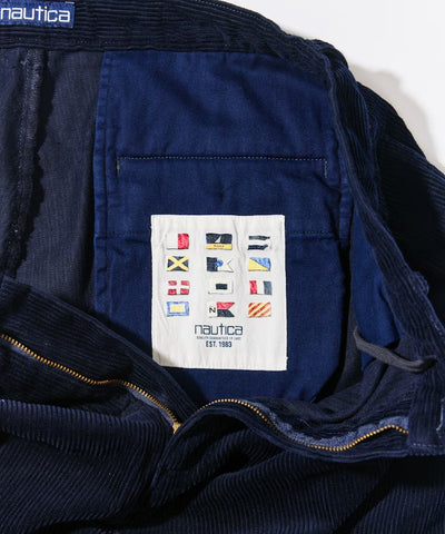 NAUTICA / 燈芯絨打褶寬版長褲