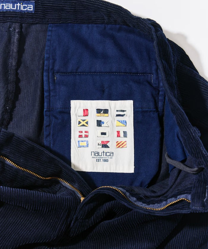 NAUTICA / 燈芯絨打褶寬版長褲