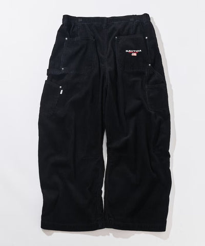 NAUTICA / 寬版弧形旗標雙膝 燈芯絨 畫家褲
