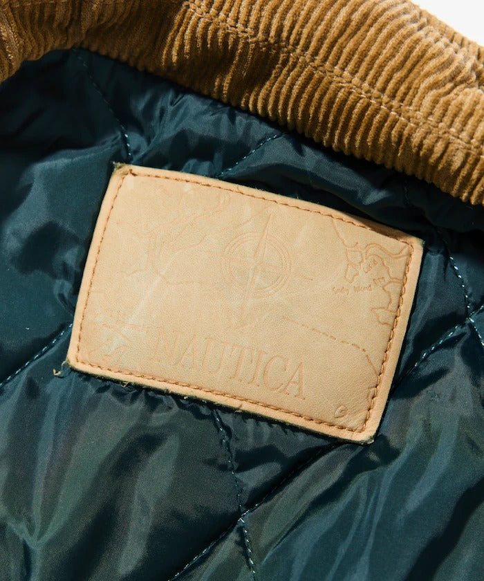 NAUTICA / 復古鋪棉燈芯絨領丹寧工裝外套