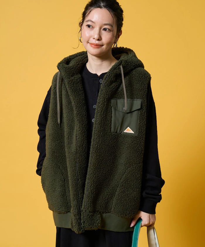 KELTY × FREAK'S STORE / 女裝 刷毛絨連帽背心（日本聯名限定）
