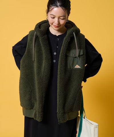 KELTY × FREAK'S STORE / 女裝 刷毛絨連帽背心（日本聯名限定）