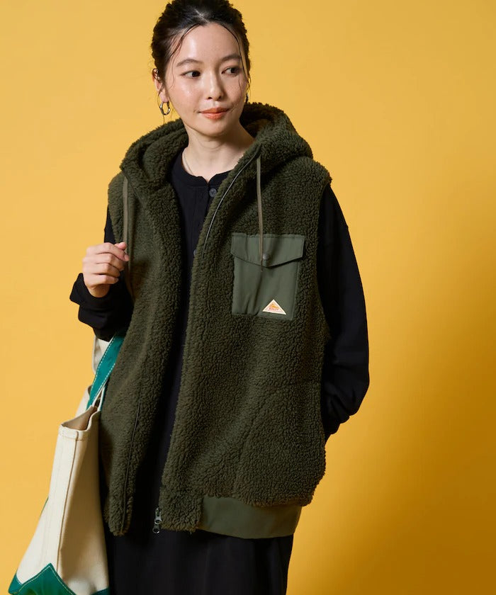 KELTY × FREAK'S STORE / 女裝 刷毛絨連帽背心（日本聯名限定）