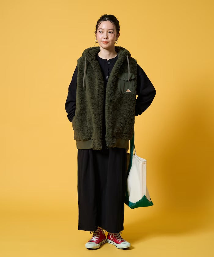 KELTY × FREAK'S STORE / 女裝 刷毛絨連帽背心（日本聯名限定）