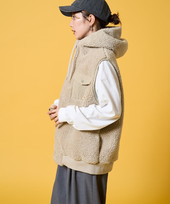 KELTY × FREAK'S STORE / 女裝 刷毛絨連帽背心（日本聯名限定）