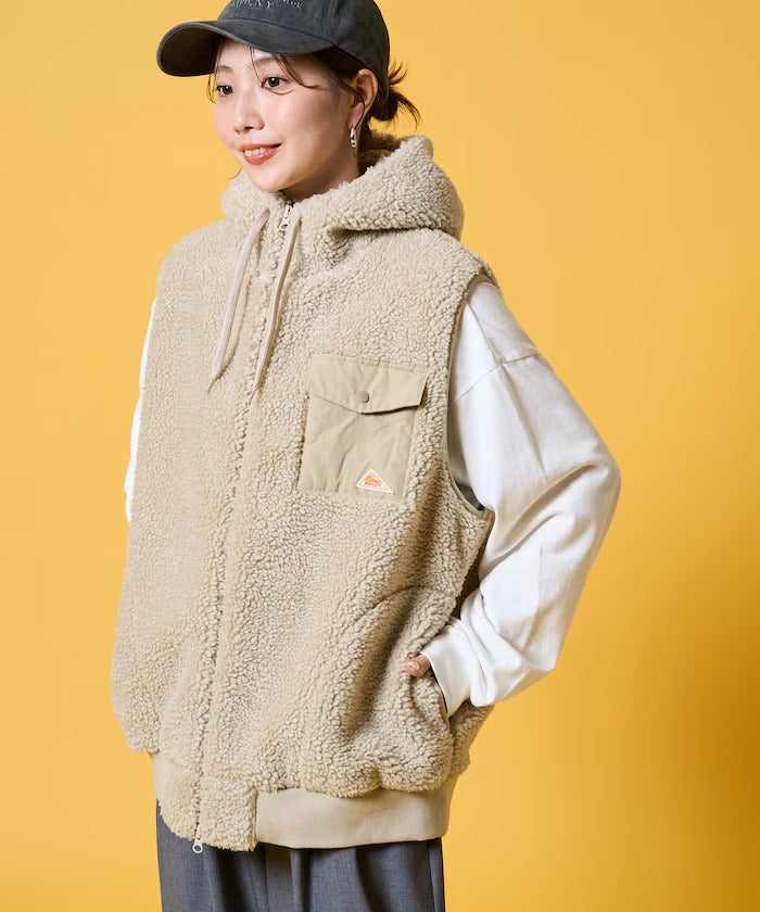 KELTY × FREAK'S STORE / 女裝 刷毛絨連帽背心（日本聯名限定）