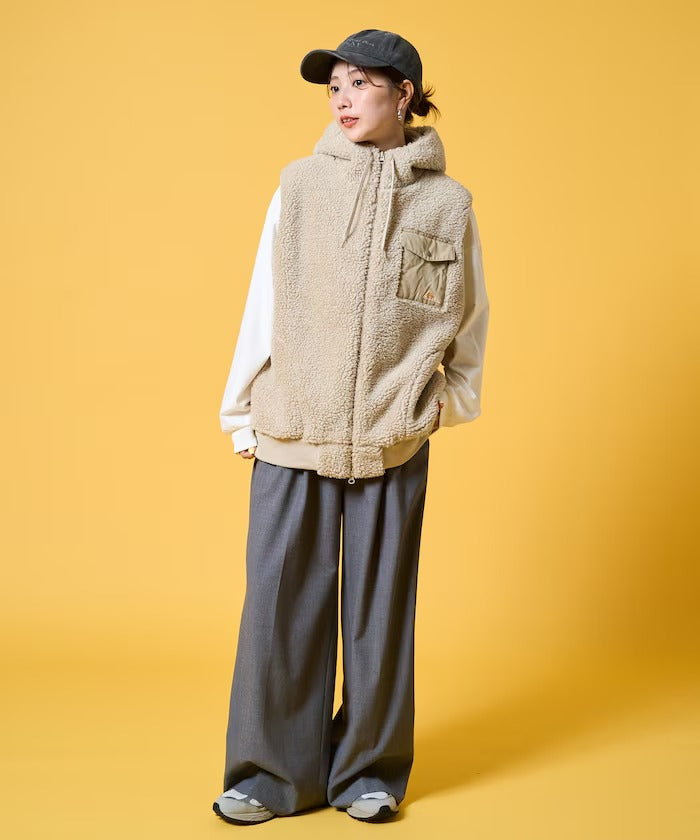 KELTY × FREAK'S STORE / 女裝 刷毛絨連帽背心（日本聯名限定）