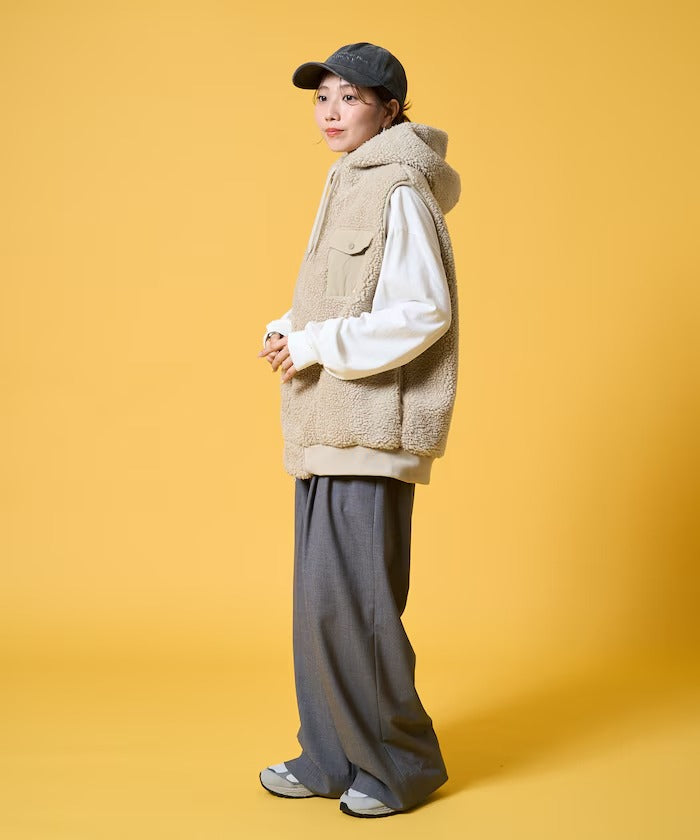 KELTY × FREAK'S STORE / 女裝 刷毛絨連帽背心（日本聯名限定）
