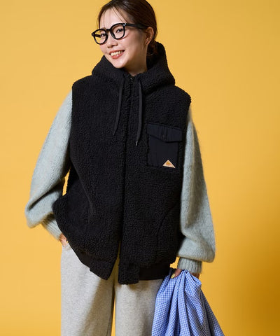 KELTY × FREAK'S STORE / 女裝 刷毛絨連帽背心（日本聯名限定）
