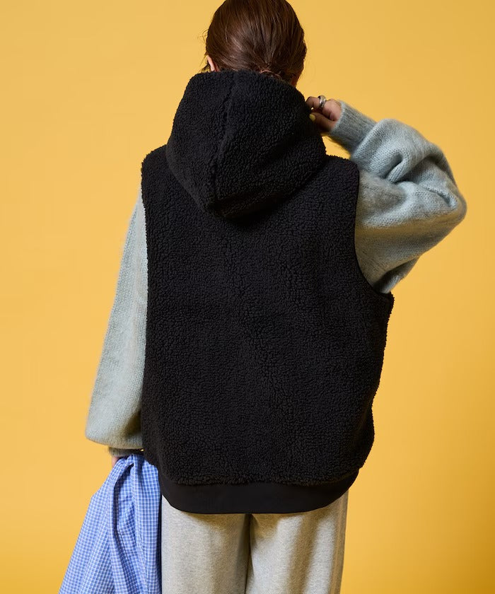 KELTY × FREAK'S STORE / 女裝 刷毛絨連帽背心（日本聯名限定）