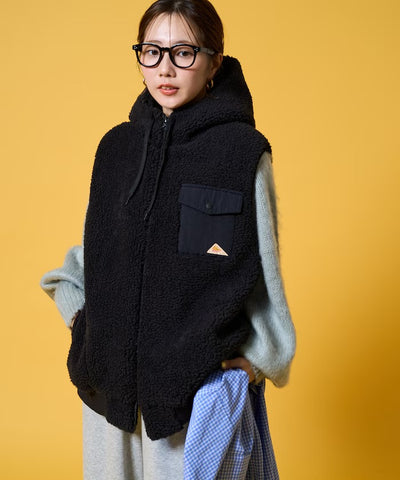 KELTY × FREAK'S STORE / 女裝 刷毛絨連帽背心（日本聯名限定）