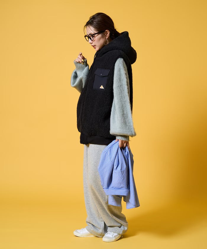 KELTY × FREAK'S STORE / 女裝 刷毛絨連帽背心（日本聯名限定）