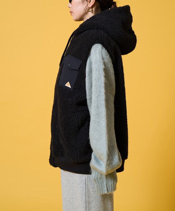 KELTY × FREAK'S STORE / 女裝 刷毛絨連帽背心（日本聯名限定）
