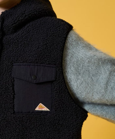 KELTY × FREAK'S STORE / 女裝 刷毛絨連帽背心（日本聯名限定）