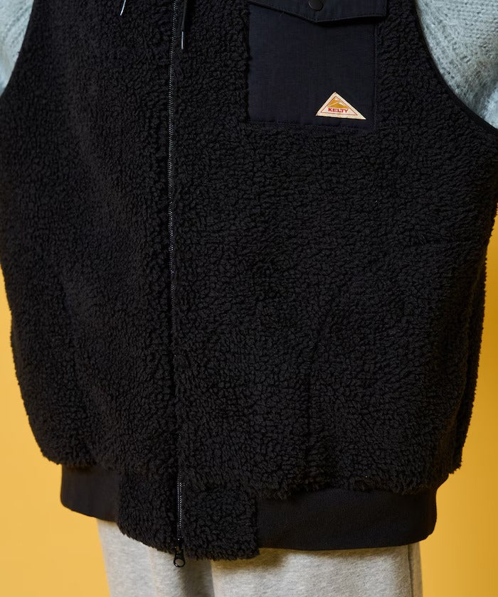 KELTY × FREAK'S STORE / 女裝 刷毛絨連帽背心（日本聯名限定）