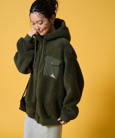 KELTY × FREAK'S STORE / 女裝 刷毛絨 連帽中長大衣外套（日本聯名限定）