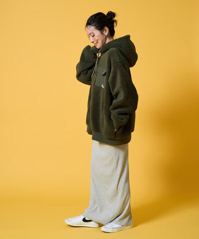KELTY × FREAK'S STORE / 女裝 刷毛絨 連帽中長大衣外套（日本聯名限定）