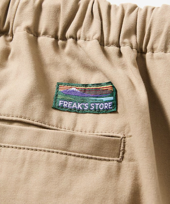 FREAK'S STORE / 棉質斜紋錐形長褲（抽繩腰頭）
